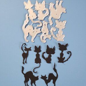#312 Scary Cats Dies Cardmaking Scrapbooking